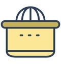 Lemon Juicer Isolated Vector icon which can be easily modified or edit