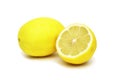 Lemon and lemon half