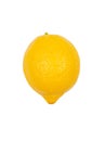 Lemon levitate in air on white background. Concept of fruit levitation Royalty Free Stock Photo