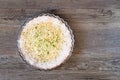 Lemon Lime Impossible Pie Royalty Free Stock Photo