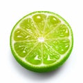 lemon lime isolate ,white background - generative Ai illustration Royalty Free Stock Photo