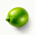 lemon lime isolate ,white background - generative Ai illustration Royalty Free Stock Photo