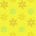 Lemon-lime-pattern on light yellow backdrop