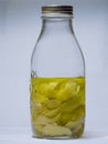 Lemon liqour limoncello production