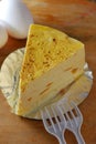 Lemon Mango cheese cake Royalty Free Stock Photo