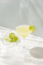 Lemon Margarita cocktail drink Royalty Free Stock Photo
