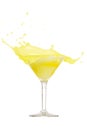 Lemon martini splash