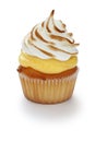 Lemon Meringue Cupcake Royalty Free Stock Photo