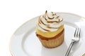 Lemon Meringue Cupcake Royalty Free Stock Photo