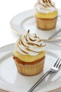 Lemon Meringue Cupcake Royalty Free Stock Photo