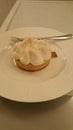 Lemon meringue dessert tartlet Royalty Free Stock Photo