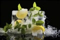 Lemon Mint Ice Delight Royalty Free Stock Photo