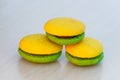 Lemon and mint marron cookies Royalty Free Stock Photo