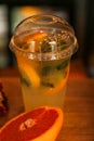 Lemon mojito cocktail