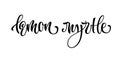 Lemon myrtle - vector hand drawn calligraphy style lettering word