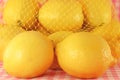 Lemon with net Royalty Free Stock Photo