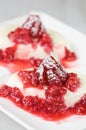 Lemon pannacotta Royalty Free Stock Photo