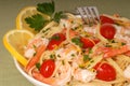 Lemon pasta with shrimp