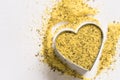 Lemon Pepper Seasoning in a Heart Shape