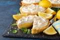 Lemon pie with meringue Royalty Free Stock Photo