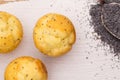 Lemon Poppyseed Muffin Royalty Free Stock Photo