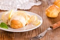 Lemon Profiteroles. Royalty Free Stock Photo