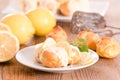 Lemon Profiteroles. Royalty Free Stock Photo