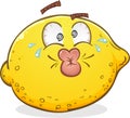 Lemon Pucker Character Royalty Free Stock Photo