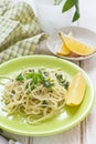 Lemon, sage and parsley pasta