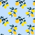 Lemon seamless pattern