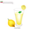 Lemon Sharbat or Iranian Drink From Lemon and Syrup