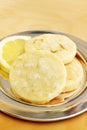 Lemon shortbread cookies Royalty Free Stock Photo