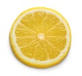 Lemon slice white background Royalty Free Stock Photo