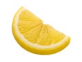 Lemon slice isolated white background Royalty Free Stock Photo