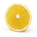 Lemon slice isolated. Royalty Free Stock Photo