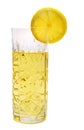 Lemon slice with lemonade Royalty Free Stock Photo