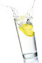 Lemon slice splash