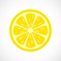 Lemon slice vector icon Royalty Free Stock Photo
