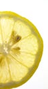 Lemon slice on white Royalty Free Stock Photo