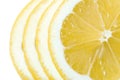 Lemon sliced macro