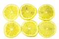 Lemon slide , isolate on white background