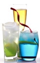 Lemon slush and iceberg drink Royalty Free Stock Photo