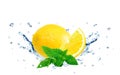 Lemon splash Royalty Free Stock Photo