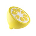 Lemon squeezer, 3d rendered illustration