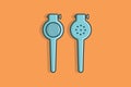 Lemon Squeezer front and Back view vector illustration.