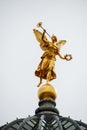 Lemon Squeezer with golden statue of Pheme of Dresden Academy of Fine Arts