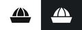 Lemon squeezer icon linear graphics set vector in black Royalty Free Stock Photo