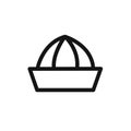 Lemon squeezer icon linear vector graphics sign Royalty Free Stock Photo