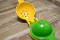 Lemon Squeezer on wooden background