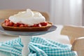 Lemon strawberry meringue pie